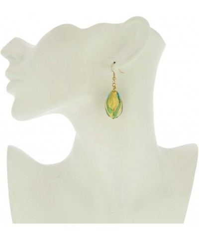 GlassOfVenice Murano Glass Royal Aqua Spiral Earrings $31.32 Earrings