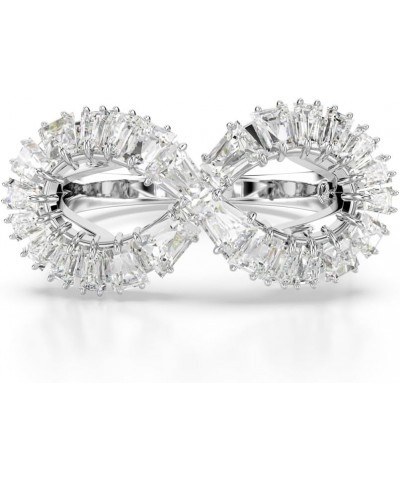 Hyperbola Cocktail Ring, Infinity Motif, Clear Crystals, Rhodium Finished Metal US 6/EU 52 $50.85 Rings