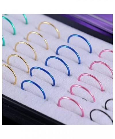 Fashion Women Men Body Piercing Jewelry for Valentine's Day Daily with Premium Alloy Stainless Steel40Pcs/Box Punk Men Women ...