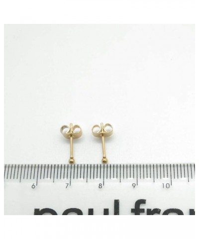 14K Gold Plating Tiny 2MM Dot Stud Earrings Mini 20G Cartilage Piercing Ear Studs Micro Ball Post Earrings for Women&Men… Gol...