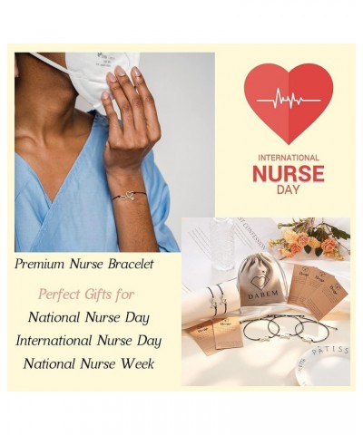 Nurse Gifts for Women, Stethoscope RN Bracelet, Thoughtful Gifts for Nurses Week, Nursing School, and Practitioners, with Quo...