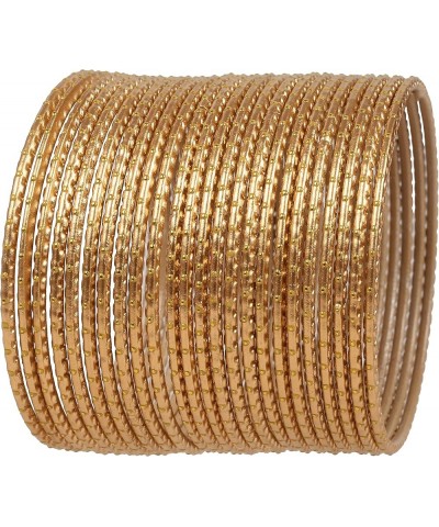 Indian Bollywood Trending Fashion Handcrafted Beautifully Trimmed Edges Textured Golden Dots Designer Jewelry Bangle Bracelet...