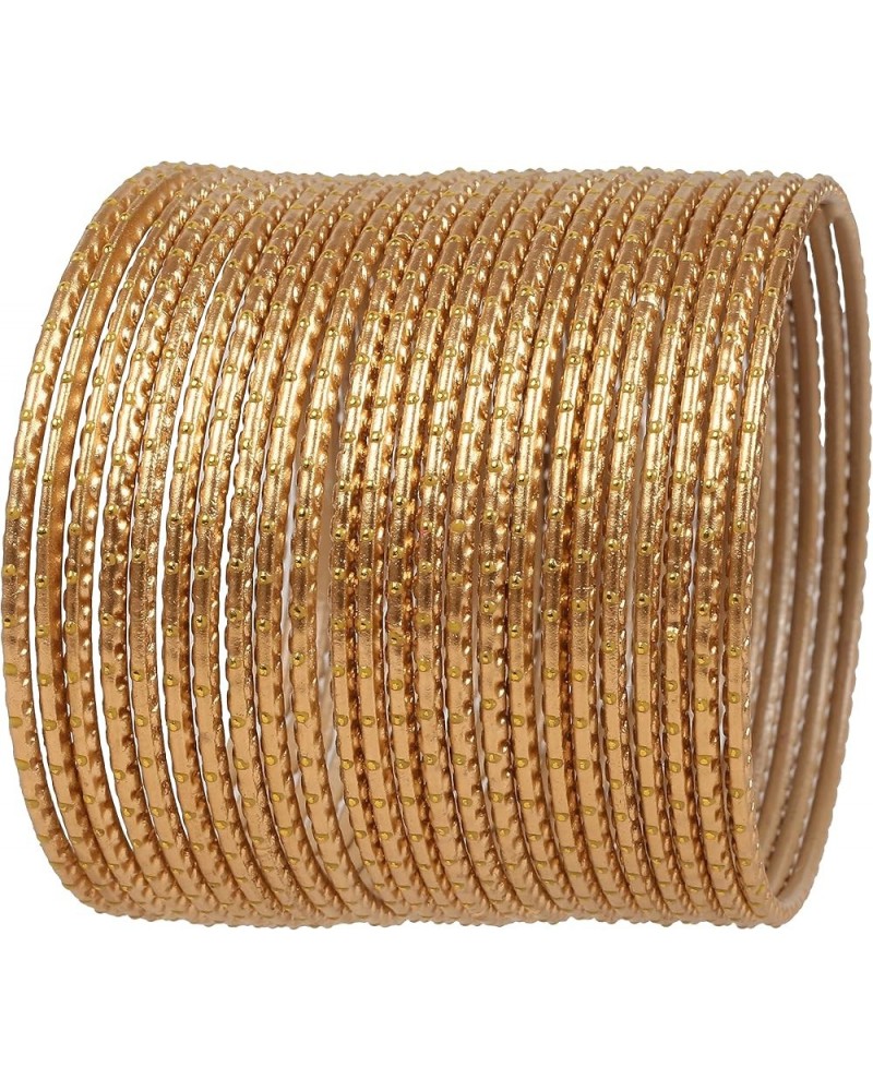 Indian Bollywood Trending Fashion Handcrafted Beautifully Trimmed Edges Textured Golden Dots Designer Jewelry Bangle Bracelet...