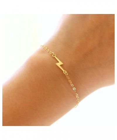 Dainty Bracelet for Women 14K Gold Plated Cross Pearl CZ Leaf Bracelets Set Gold Layering Bracelets Everyday Jewelry Lightnin...