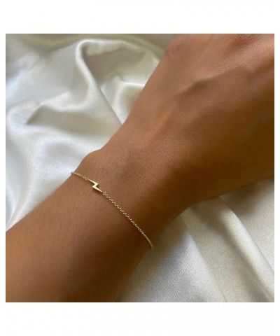 Dainty Bracelet for Women 14K Gold Plated Cross Pearl CZ Leaf Bracelets Set Gold Layering Bracelets Everyday Jewelry Lightnin...