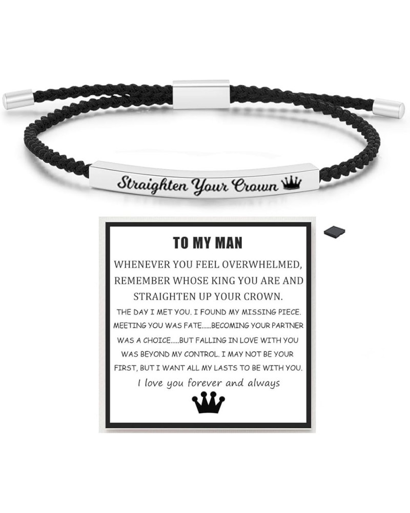 Remember Who The F You Are Motivational Tube Bracelet For Women, Adjustable Hand Bradied Wrap Stainless Steel To My Daughter/...