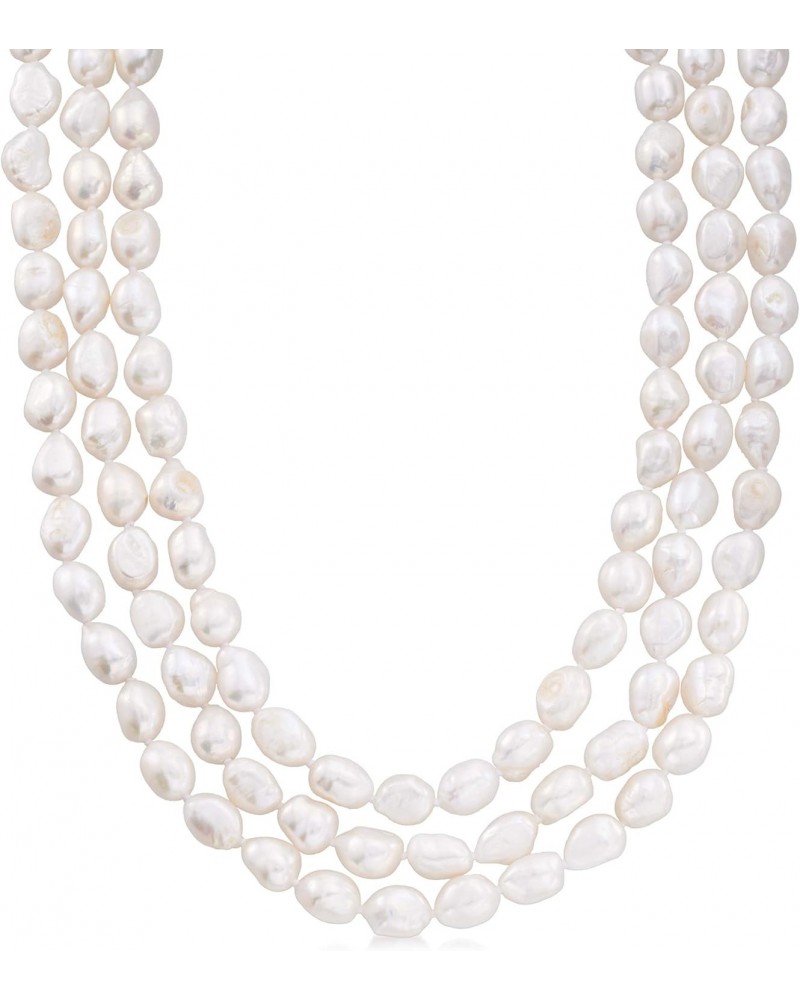 10-11mm Cultured Baroque Pearl Long Endless Necklace. 64 inches $77.52 Necklaces