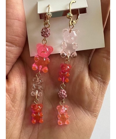 Gummy Bear Earrings One Size Pink Mismatched $20.17 Earrings