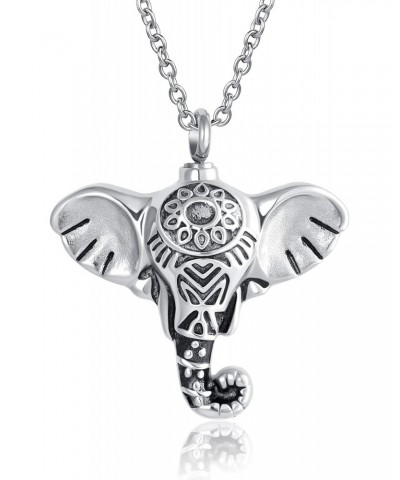 Elephant Urn Necklaces for Ashes Animal Cremation Engraved Never forever that I love you Memorial Keepsake Pendant for Women ...