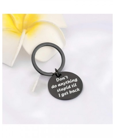 Funny Cap America Bu -cky Friendship Keychain Don‘t do Anything Stupid til I get Back Inspire Gift for BFF Captain America Bl...