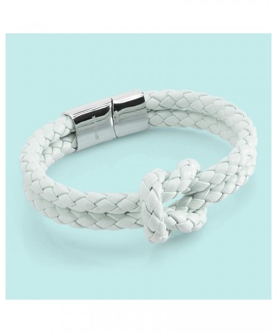 Leather Bracelet [Knot] for Women - Different Lengths and Colors - With Gift Box Blue 20cm $14.40 Bracelets