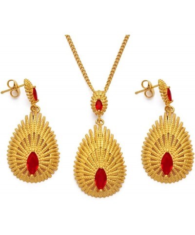 Ethiopian Jewelry for Women Set - Ethiopian Traditional Jewelry - Eritrea Gold Jewelry - African Necklace Earrings Jewelry Se...