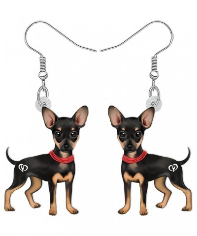 Acrylic Chihuahua Earrings Dangle Drop Fashion Pet Jewelry for Women Girls Kids Charm Gift Chihuahua C $6.47 Earrings