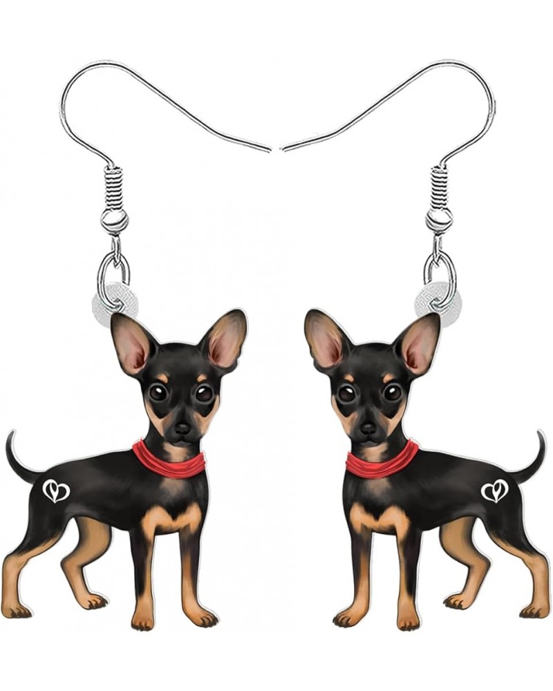 Acrylic Chihuahua Earrings Dangle Drop Fashion Pet Jewelry for Women Girls Kids Charm Gift Chihuahua C $6.47 Earrings