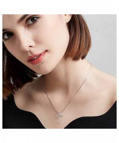 925 Sterling Silver CZ Cursive Initial 26 Letters Alphabet Adjustable Pendant Necklace Clear T $11.18 Necklaces