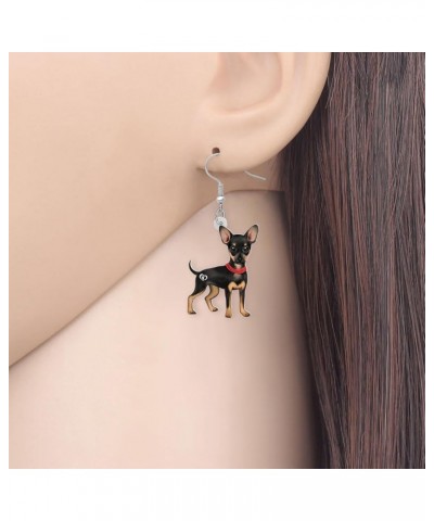 Acrylic Chihuahua Earrings Dangle Drop Fashion Pet Jewelry for Women Girls Kids Charm Gift Chihuahua C $6.47 Earrings