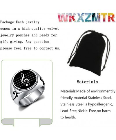 Music Ring Music Inspired Wedding Band Anniversary Ring for Men and Women Music Lover Rings Musician Jewelry Music Rings 7 $1...