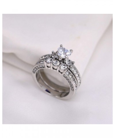 Yellow Gold Filled Bridal Sets Marquise cut Cz Engagement Ring 2pcs Womens Wedding Ring Sets White02 9 $14.09 Sets