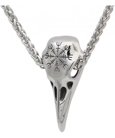 Nordic Coin Amulet Vegvísir Odin Triple Horn Triquetra Valknut All in One Pewter Pendant Necklace Style 3 $6.95 Necklaces