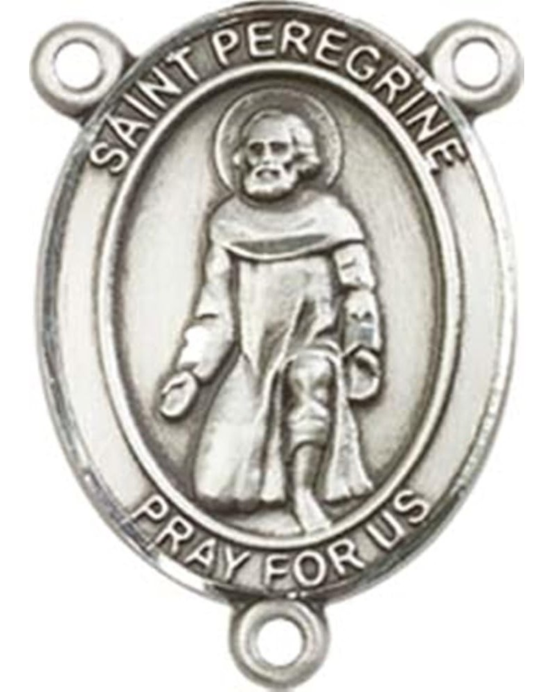 Sterling Silver Catholic Patron Saint Rosary Centerpiece Medal, 3/4 Inch Saint Peregrine Laziosi $39.21 Pendants