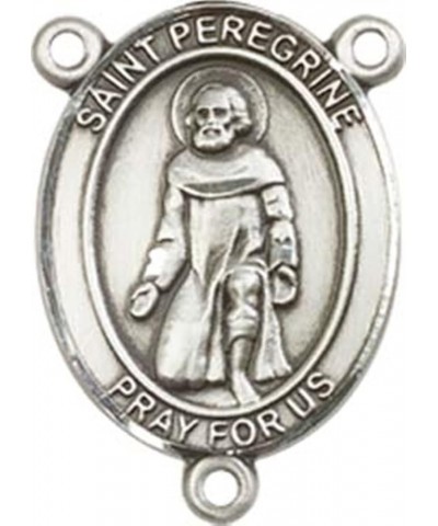 Sterling Silver Catholic Patron Saint Rosary Centerpiece Medal, 3/4 Inch Saint Peregrine Laziosi $39.21 Pendants