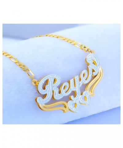 Elegant Designs 14K Gold Sterling Silver Personalized Script Nameplate Necklace - Customizable Handcrafted Jewelry for Women ...