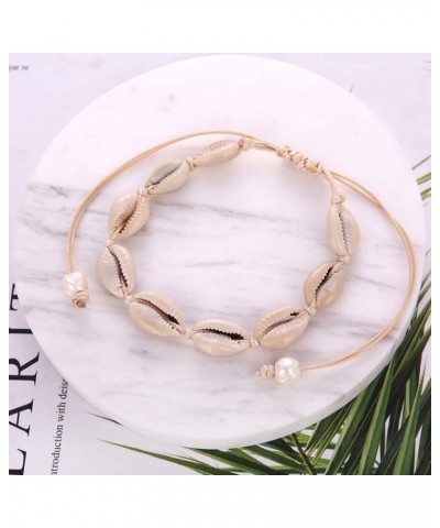 Natural Cowrie Shell Earring for Women with Bohemia Style for Summer Beach Grey Anklet $8.66 Jewelry Sets