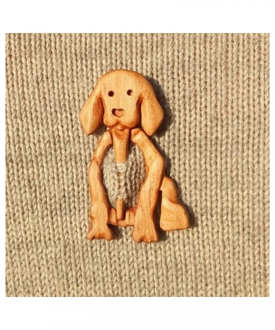 Wooden Animal Pattern Brooch,Cute Girls Boys Brooch Pin Shawl Pin Scarf Buckle Lapel Pin Brooch Gift for Women Lady Girl(Hear...