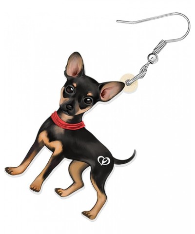 Acrylic Chihuahua Earrings Dangle Drop Fashion Pet Jewelry for Women Girls Kids Charm Gift Chihuahua C $6.47 Earrings