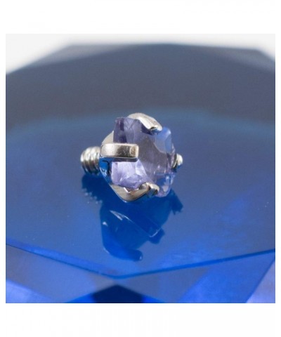 3mm Tanzanite Square Jewel Internally Threaded Dermal Top $7.07 Body Jewelry