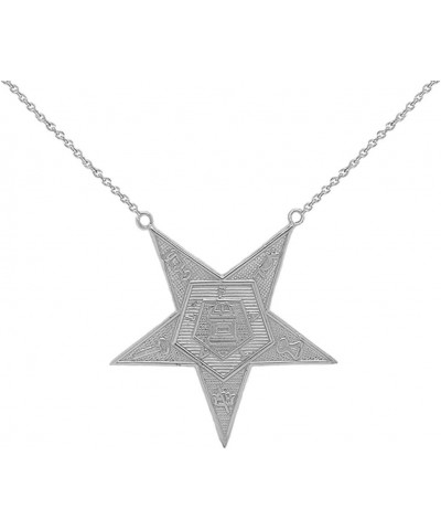 Fine Sterling Silver Order of the Eastern Star (OES) Masonic Necklace $28.55 Necklaces