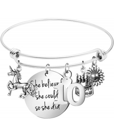 Birthday Gifts for Women 13th 16th 18th 21st 30 40 50 60 65 70 80 90 Fabulous Live Laugh Love Cake Charms Expandable Bracelet...