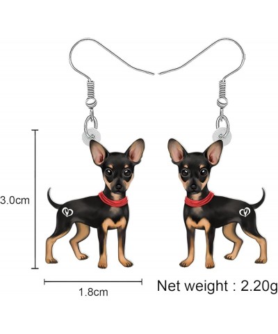 Acrylic Chihuahua Earrings Dangle Drop Fashion Pet Jewelry for Women Girls Kids Charm Gift Chihuahua C $6.47 Earrings