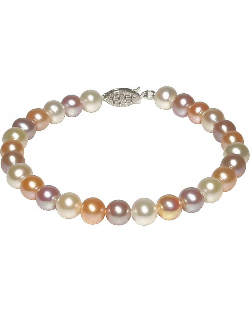 5-8mm Musticolor Freshwater Cultured Pearl Bracelet for Women 6-8 Inch Silver Clasps AA Quality 6.5 Inches 6-7mm $31.63 Brace...