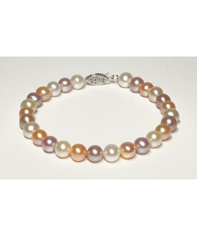 5-8mm Musticolor Freshwater Cultured Pearl Bracelet for Women 6-8 Inch Silver Clasps AA Quality 6.5 Inches 6-7mm $31.63 Brace...