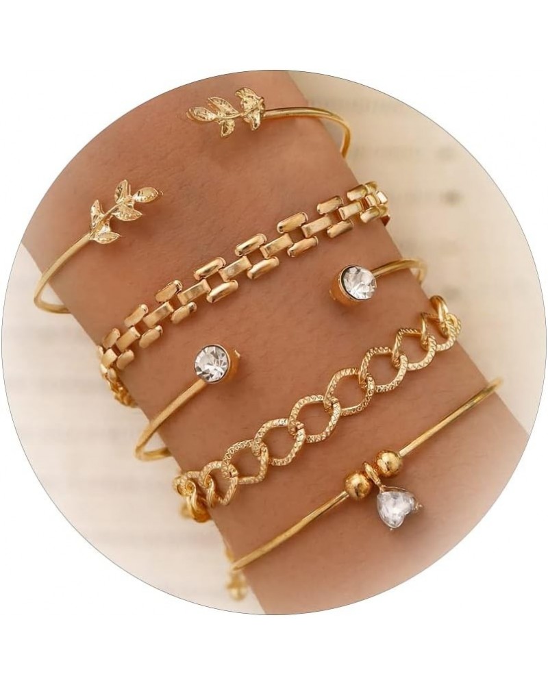 Gold Bracelets for Women Gold Bracelet Stack Pulseras para Mujer Indian Jewelry Sets for Women Gold Bangles for Women Bracele...