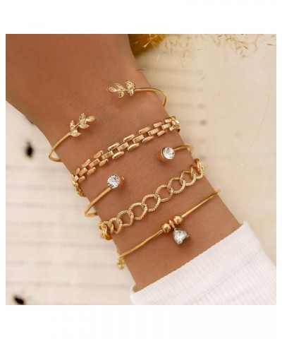 Gold Bracelets for Women Gold Bracelet Stack Pulseras para Mujer Indian Jewelry Sets for Women Gold Bangles for Women Bracele...