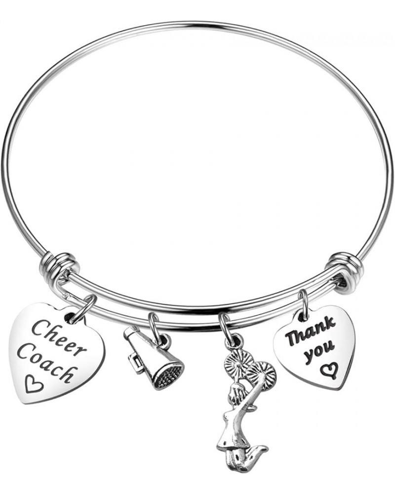 Cheerleader gift Cheer Coach Bracelet Wire Bangle Thank You Gift Cheer Mentor Braxelet Cheer Coach Jewelry Cheer Coach Bracel...