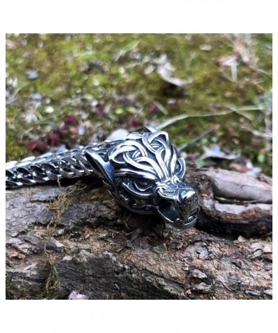 Norse viking wolf Punk Link Bracelets stainless steel Biker Jewelry silver 9 $15.00 Bracelets