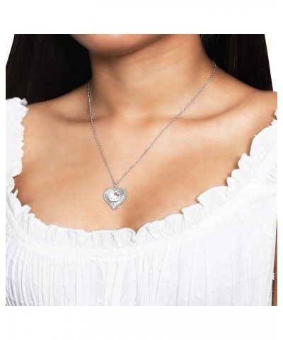 Sanrio Womens Starburst Heart Pendant Necklace 18" - Officially Licensed Necklace Silver $14.35 Necklaces