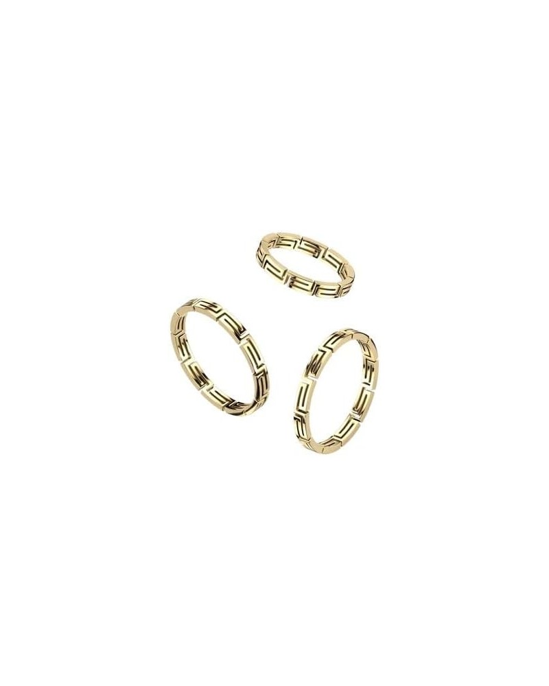 Gold Maze Cut Out Stainless Steel Ring $10.25 Rings