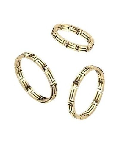 Gold Maze Cut Out Stainless Steel Ring $10.25 Rings