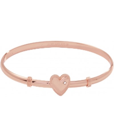 AA734022SR,Heart Clip Bangle,Shiny Rose Gold,Rose Gold, Bracelets $13.42 Bracelets