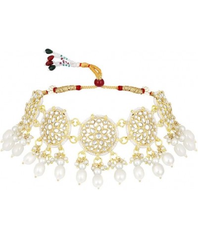 Indian Ethnic Wedding Wear Necklace Set White 5 $15.36 Jewelry Sets