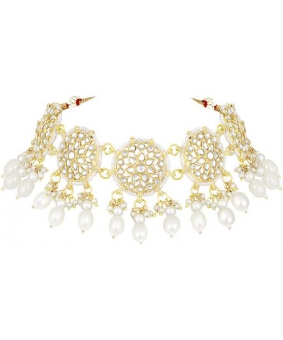 Indian Ethnic Wedding Wear Necklace Set White 5 $15.36 Jewelry Sets