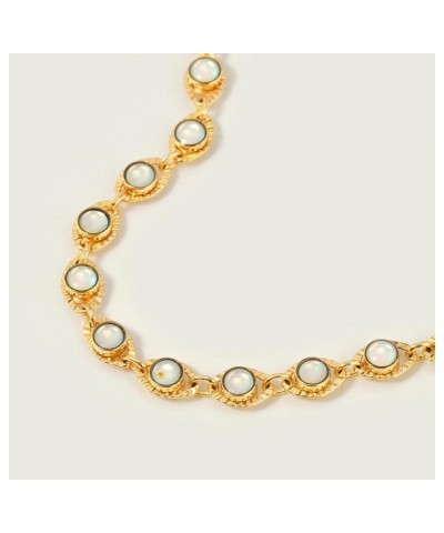 Bracelet for Women 14K Gold Plated Dainty Chain Simple Jewelry Cute for Girls Evil Eye Opal $10.08 Bracelets