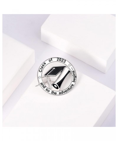 Graduation Gifts for Her Class of 2023 - Steling Silver 925 Graduation Brooch Jewelry for High School College Graduation Lape...