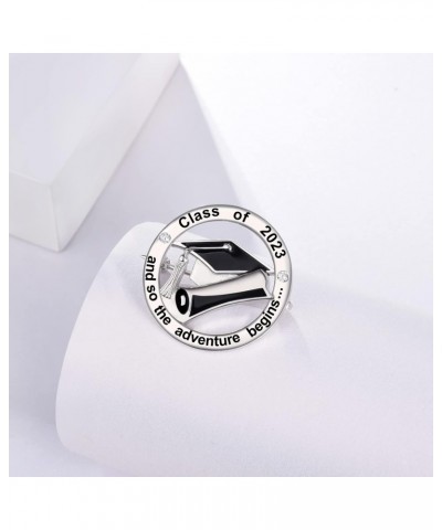 Graduation Gifts for Her Class of 2023 - Steling Silver 925 Graduation Brooch Jewelry for High School College Graduation Lape...