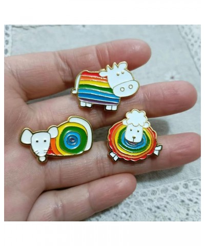 Rainbow 12 Constellation Badge Chinese Zodiac brooch pin rabbit $8.09 Brooches & Pins