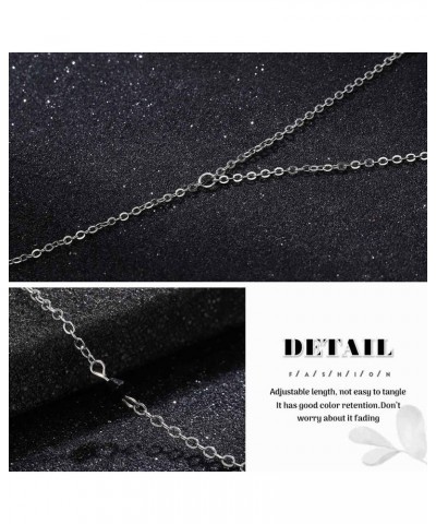 Crystal Body Chain Silver Pendant Body Chain Rave Rhinestone Necklace Back Chain Party Body Jewelry for Women $6.96 Body Jewelry